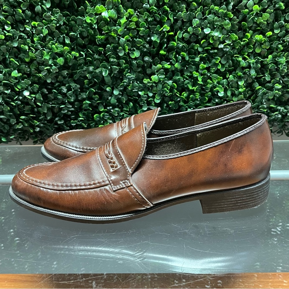 Cranston Brown Leather Loafers for Men